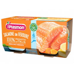 Plasmon omogeneizzato salmone con verdure 80g x2 MHD 31.03